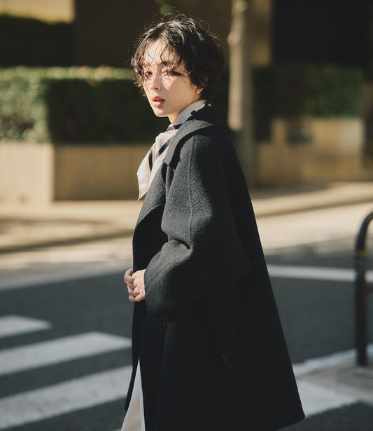 Double Breasted Cocoon Coat