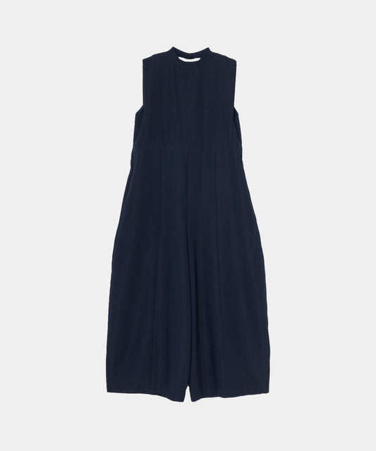 【Wrinkle Prevention】Cocoon Sleeveless All In One