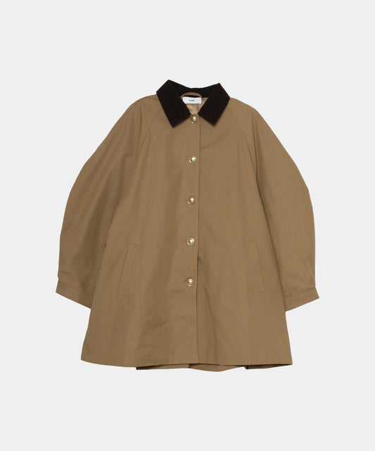 【Versatile】Traditional Corduroy Collar Aline Coat