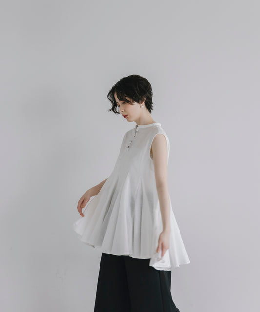 【Easy-Care】A-Line Peplum Tunic