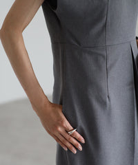 【Machine Washable】Front Tuck Cocoon One Piece