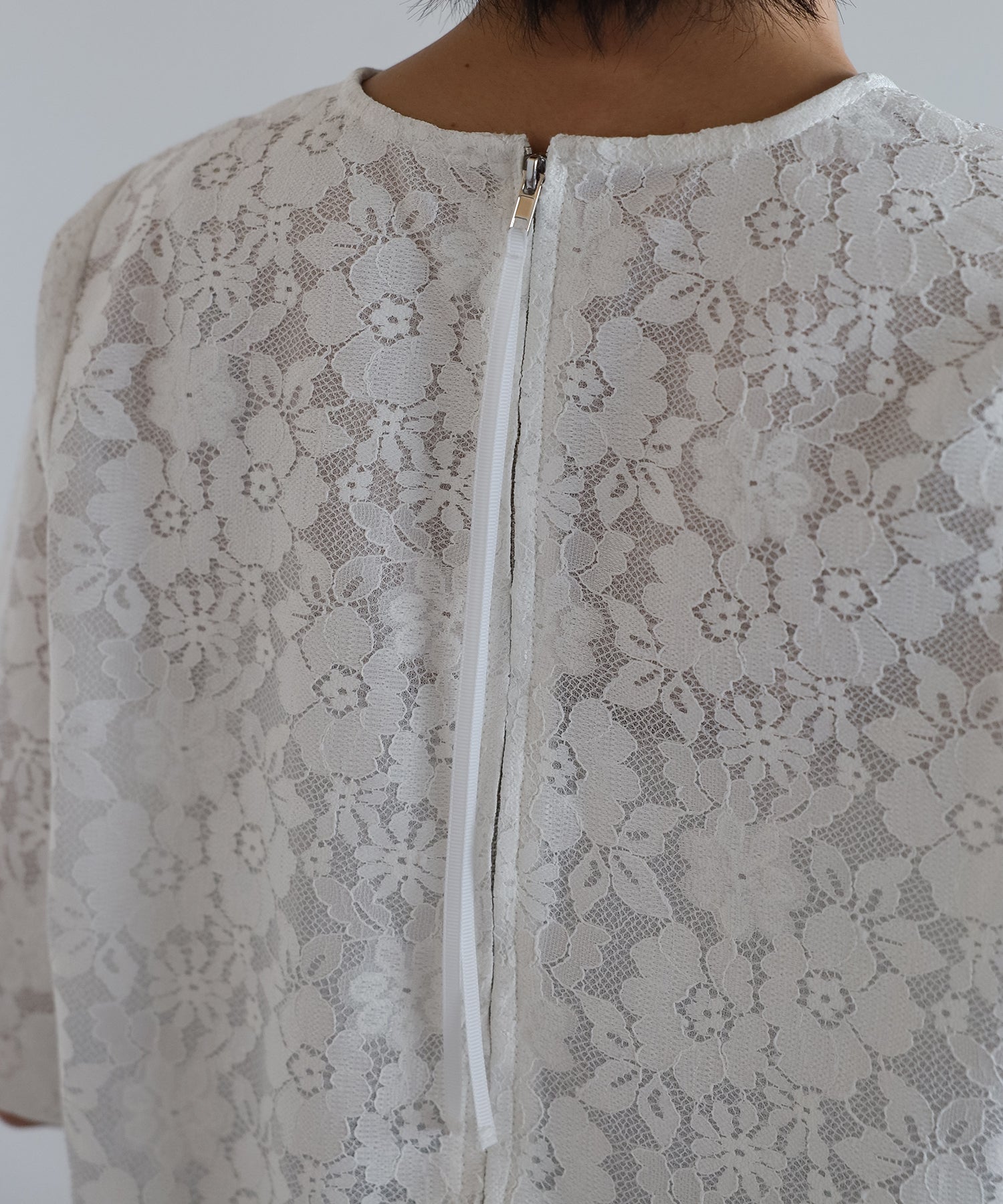 【Wrinkle Prevention】Lace Basic Tshirts