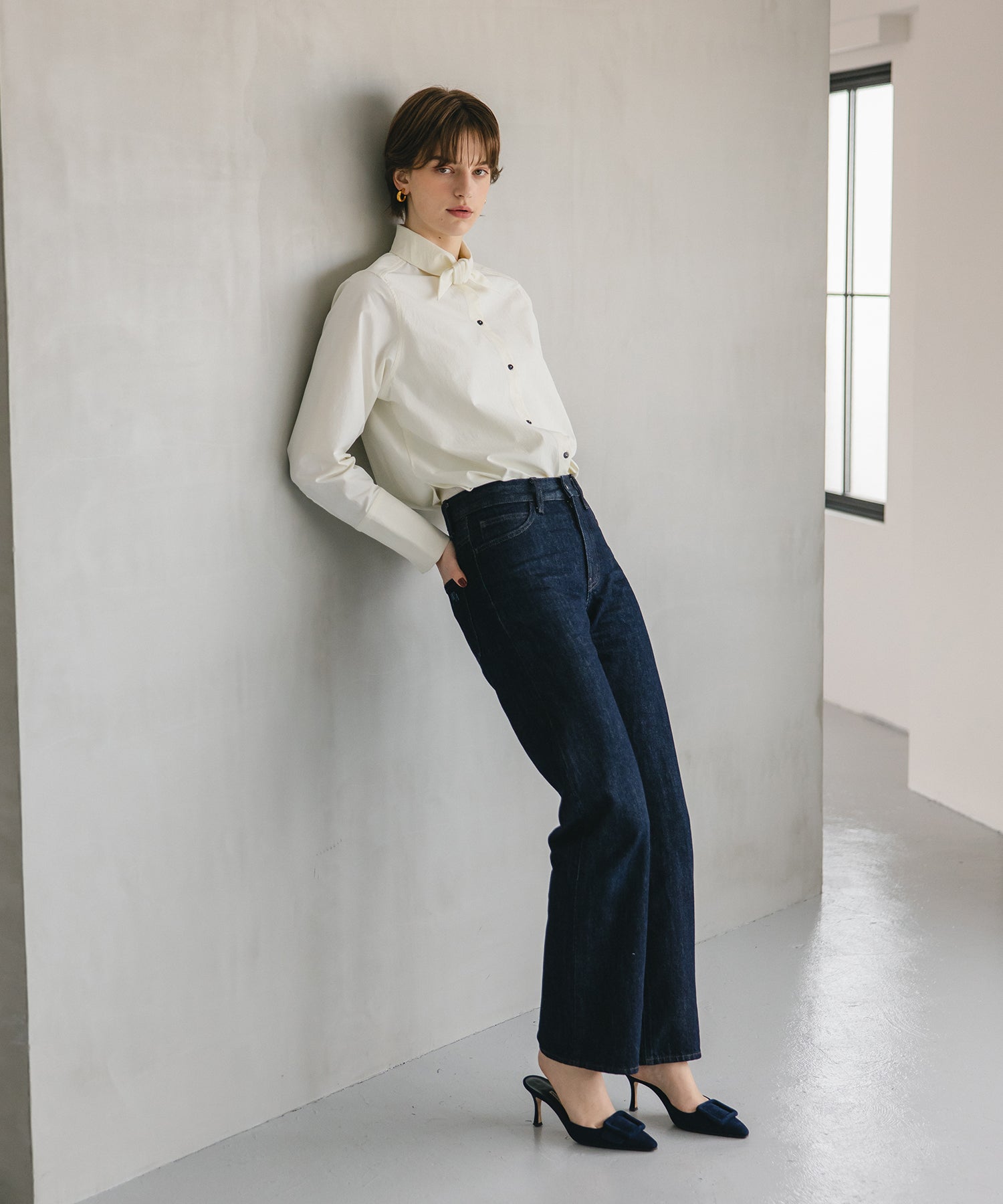 Classical Tie Blouse