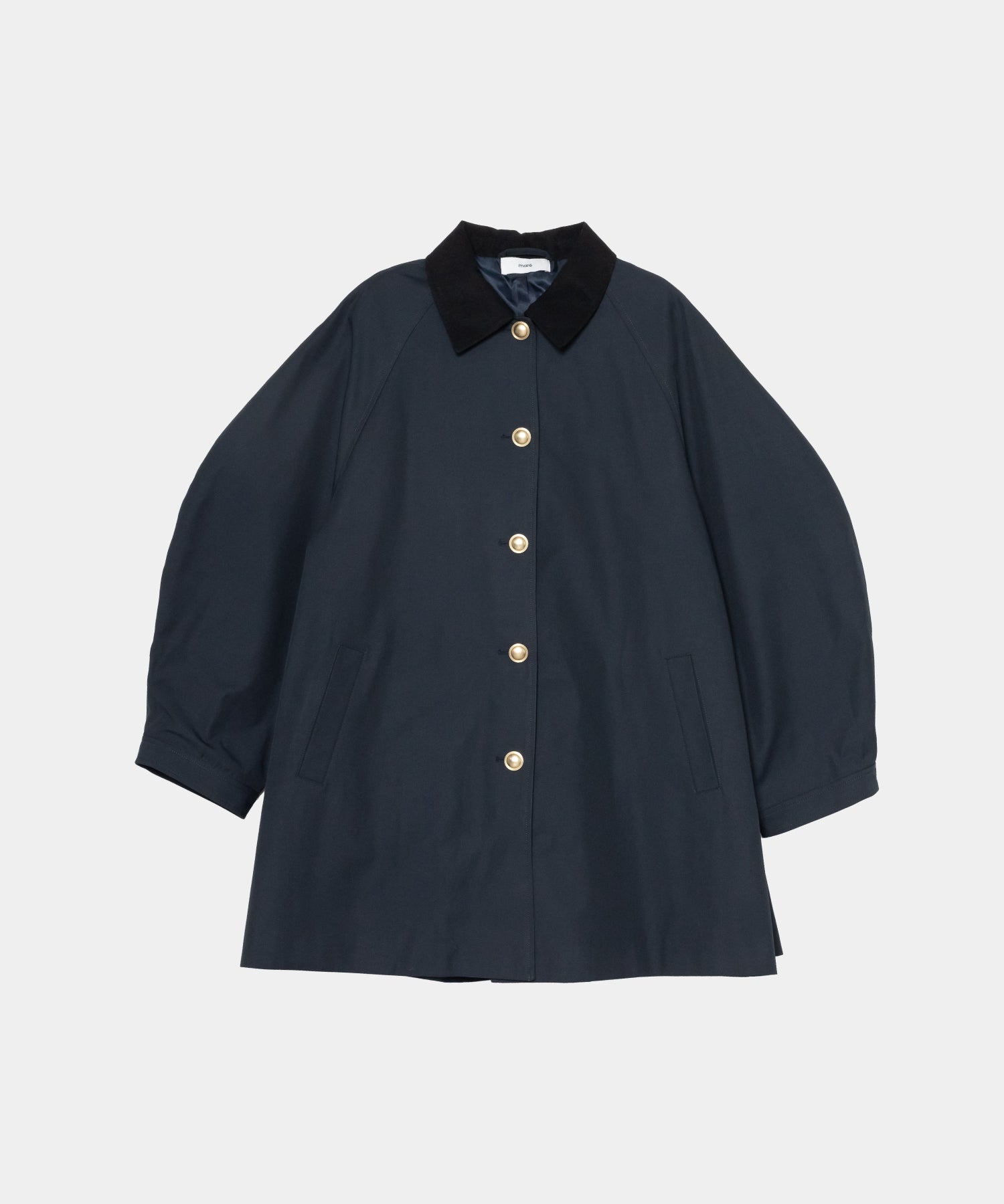 【Pre-Order】【Versatile】Traditional Corduroy Collar Aline Coat