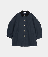 【Pre-Order】【Versatile】Traditional Corduroy Collar Aline Coat