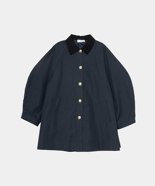 【Pre-Order】【Versatile】Traditional Corduroy Collar Aline Coat