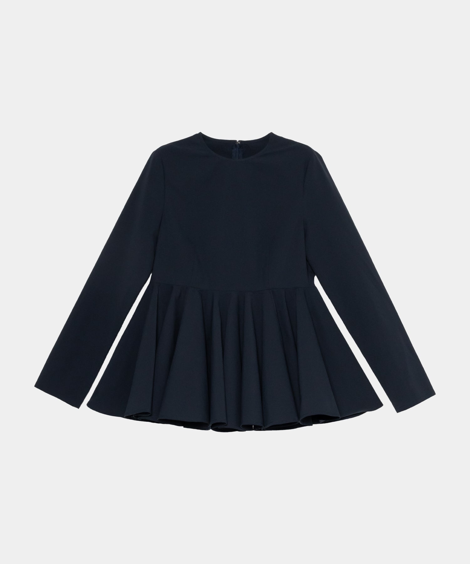 【Water-Repellent】Basic Peplum Blouse