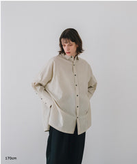 【Machine-Washable】Stripe Over Shirts