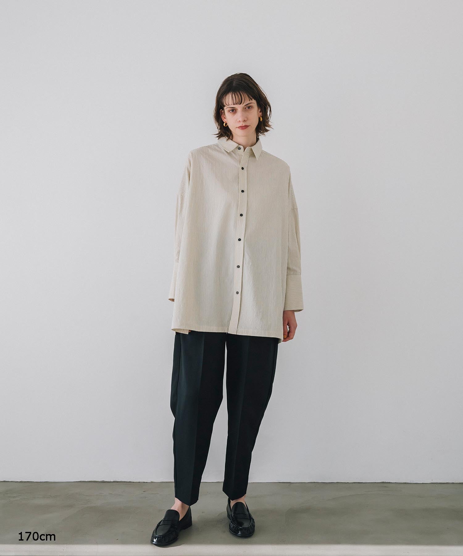 【Machine-Washable】Stripe Over Shirts