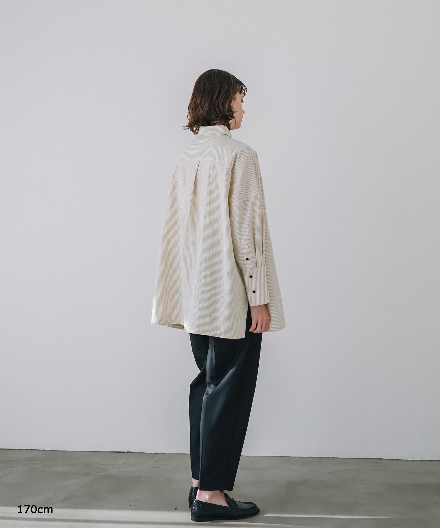 【Machine-Washable】Stripe Over Shirts