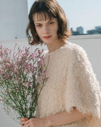 【Soft-Touch】Feather Like Over Tshirts