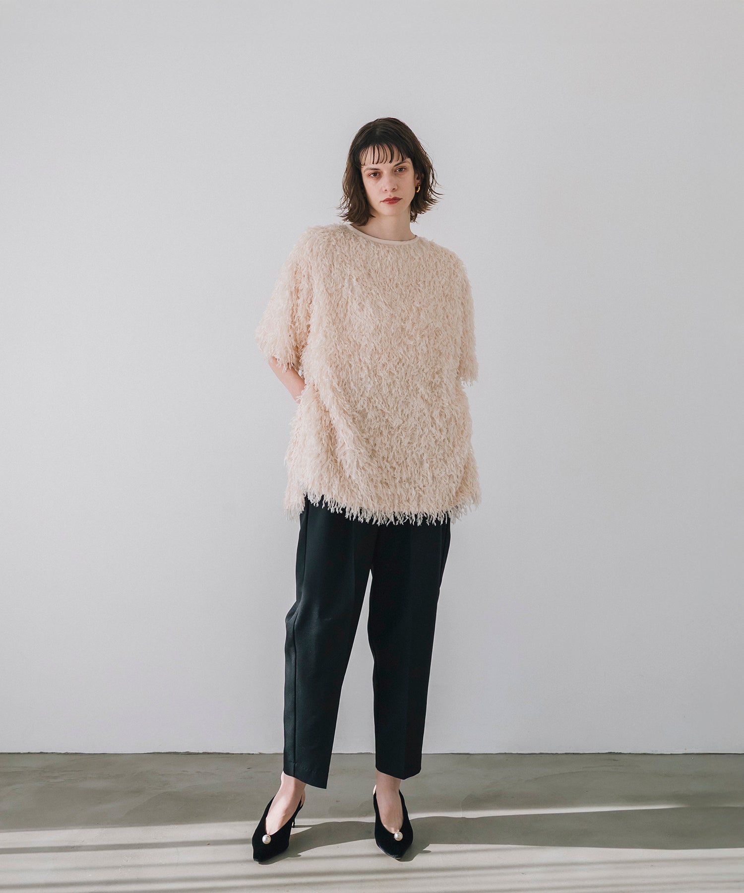 【Soft-Touch】Feather Like Over Tshirts