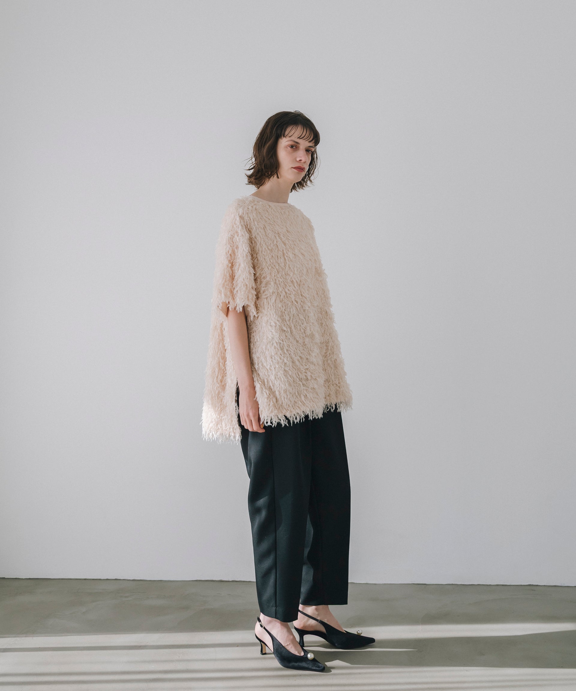 【Soft-Touch】Feather Like Over Tshirts
