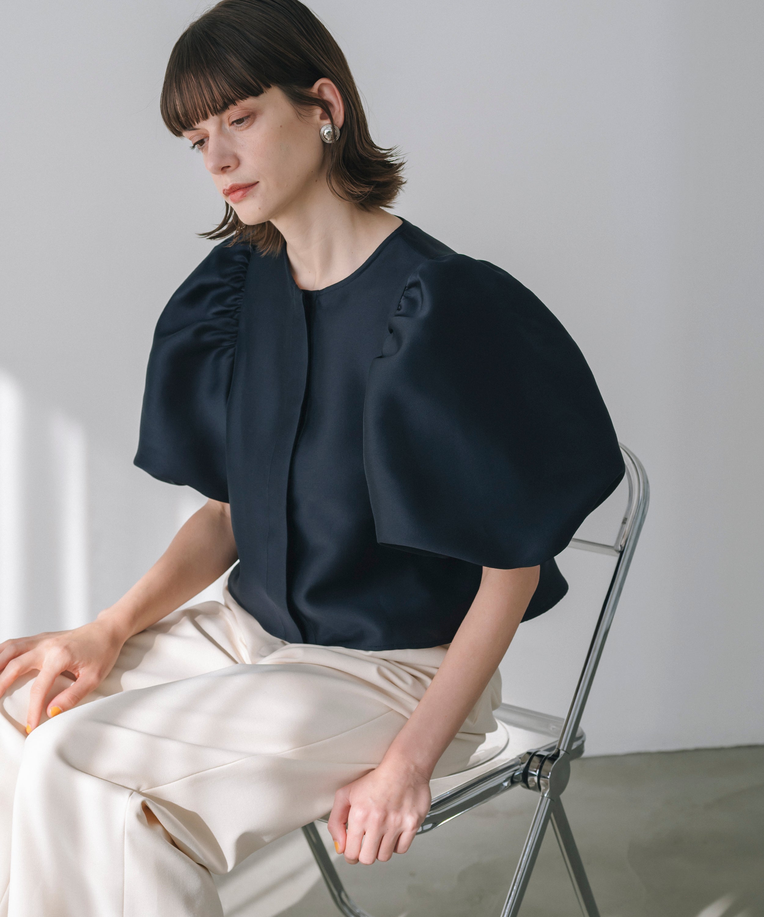 Water-Repellent】Basic Peplum Blouse – maré（マレ）オンラインストア