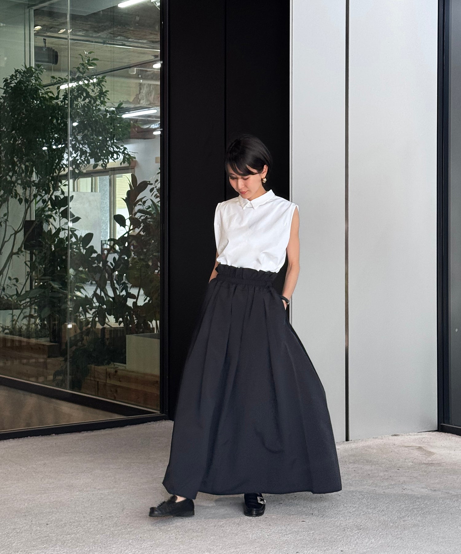 【Multi-Function 】Classic Collar Side Slit Blouse