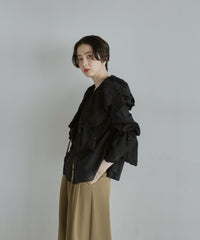 【Vintage Romantic】Eyelet Cutwork Lace Blouse
