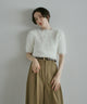 【Soft Touch】Fluffy Shaggy Half Sleeve Knit