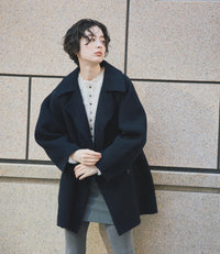 Double Breasted Cocoon Coat