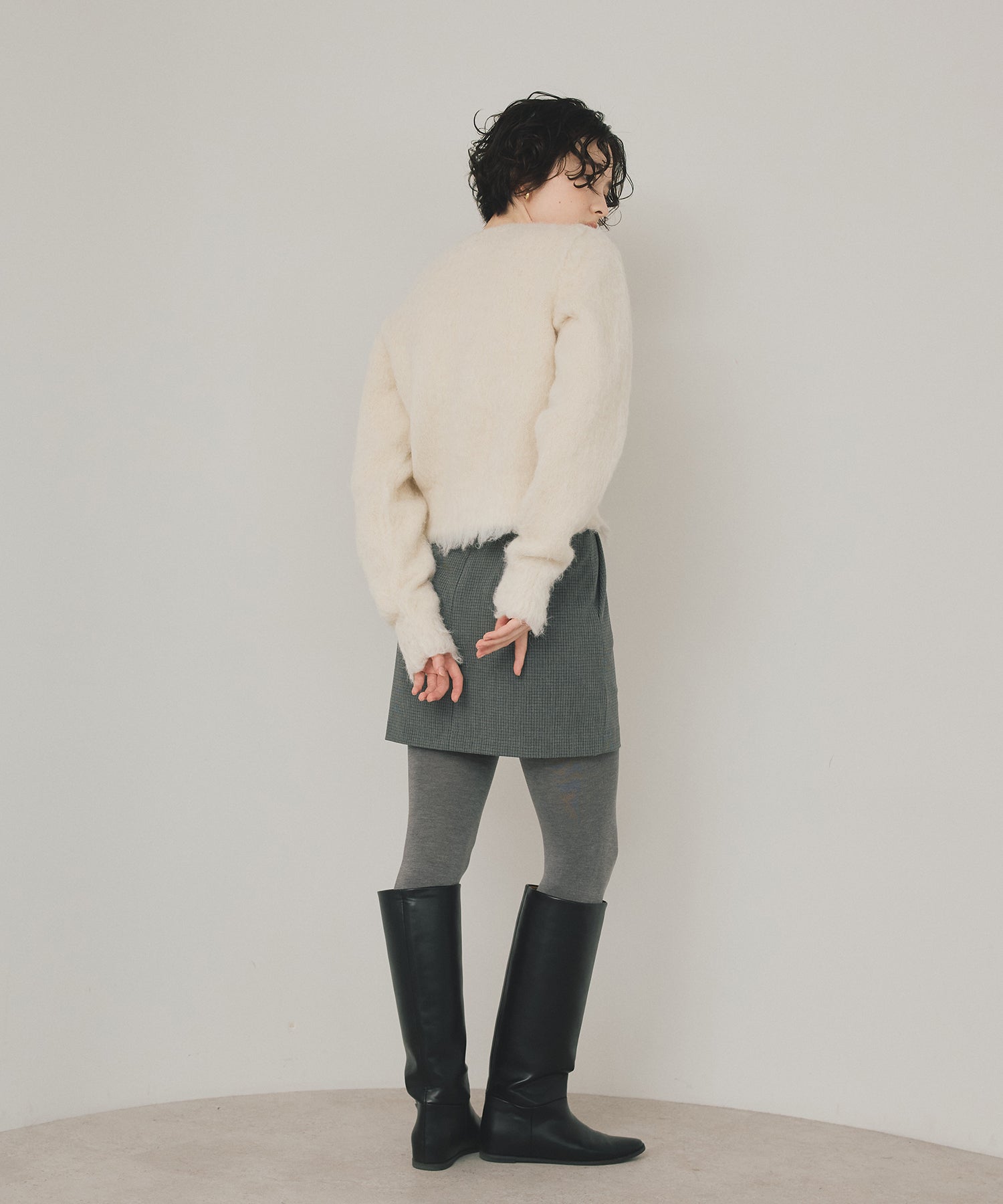 Soft-Touch Comfort】Scallop Feather Touch Cardigan – maré（マレ
