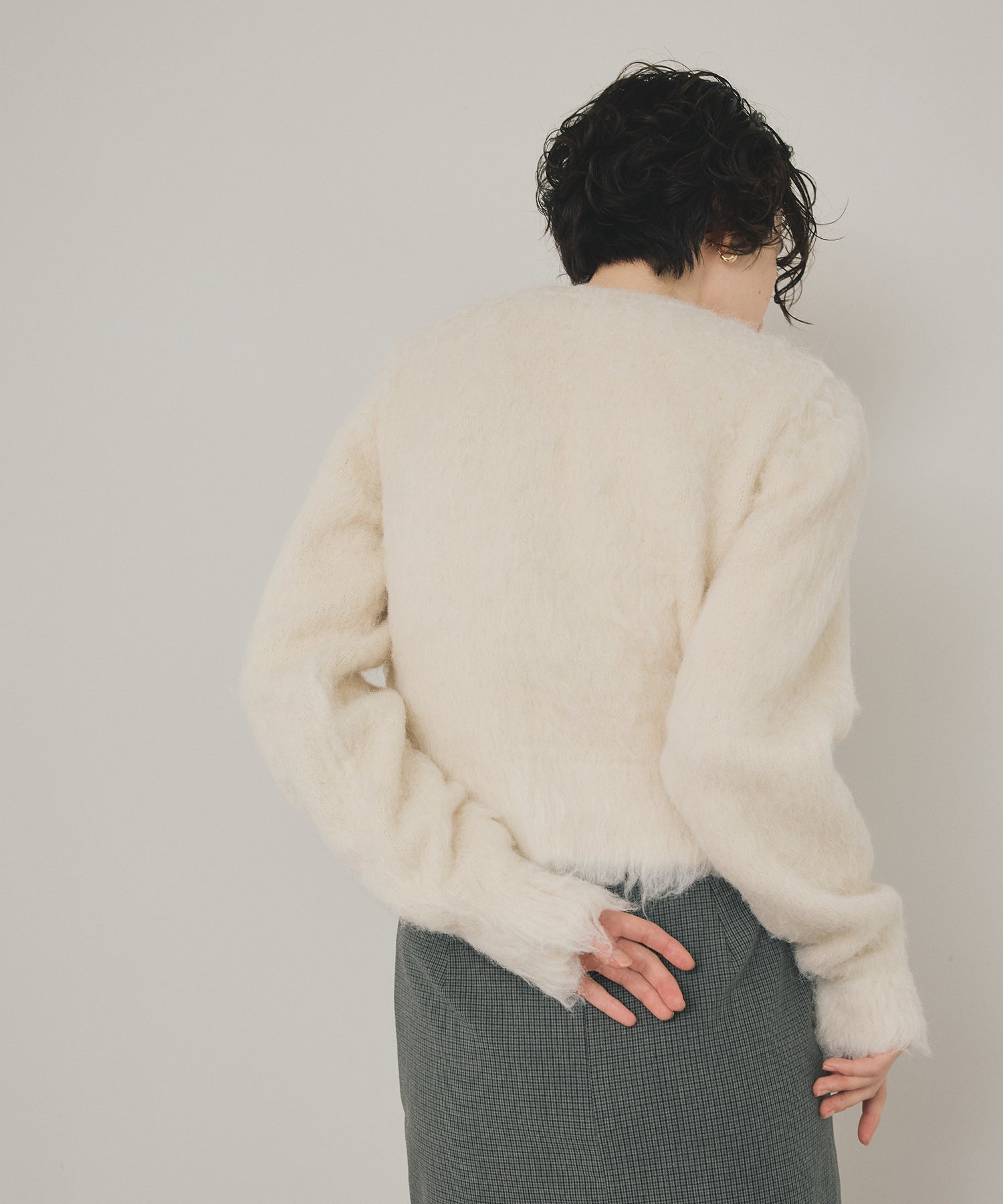Soft-Touch Comfort】Scallop Feather Touch Cardigan – maré（マレ