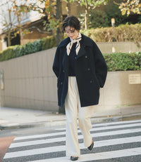 Double Breasted Cocoon Coat