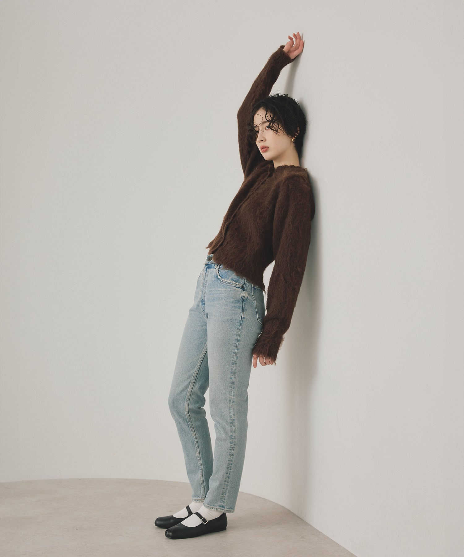 Soft-Touch Comfort】Scallop Feather Touch Cardigan – maré（マレ