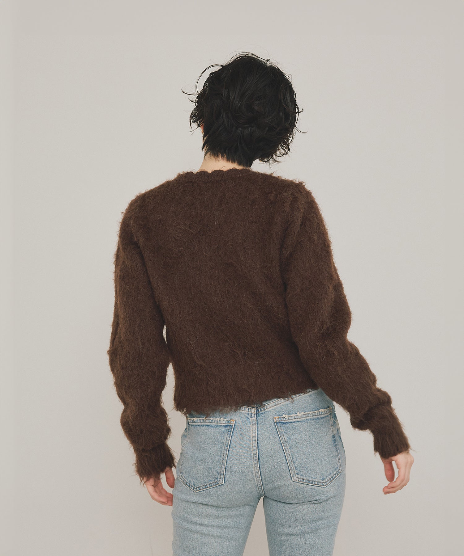 Soft-Touch Comfort】Scallop Feather Touch Cardigan – maré（マレ