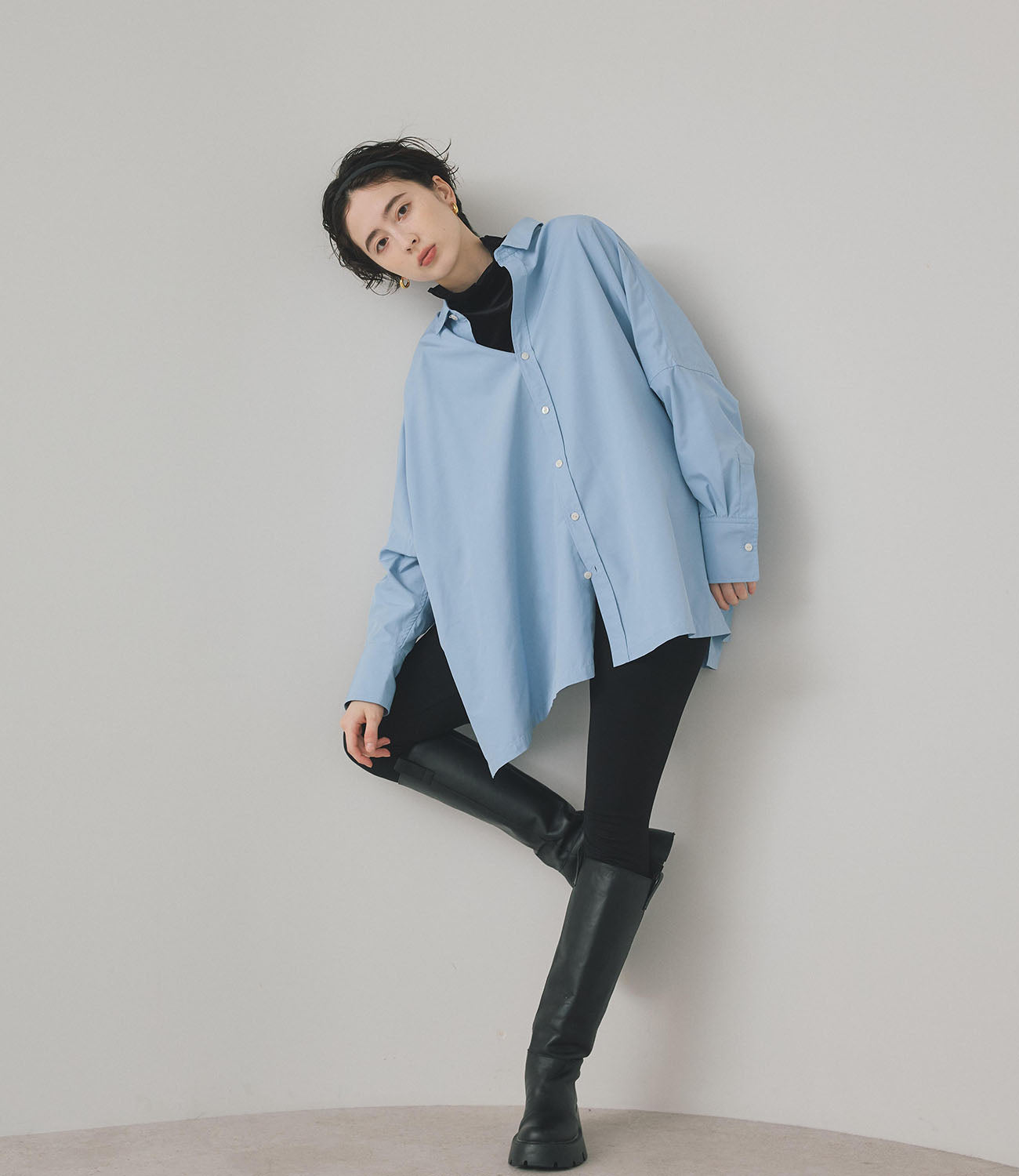 【Water-Repellent】Side Slit Overshirt