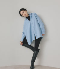 【Water-Repellent】Side Slit Overshirt