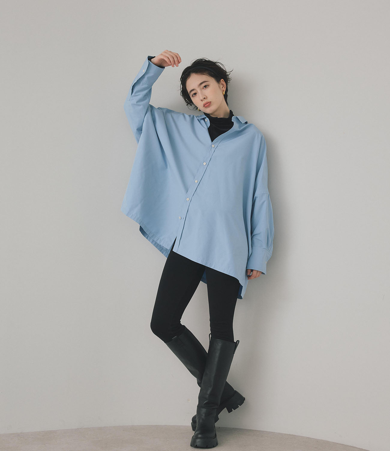 【Water-Repellent】Side Slit Overshirt