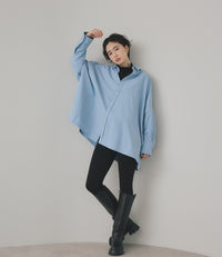【Water-Repellent】Side Slit Overshirt