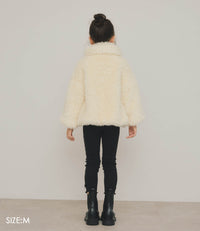 【Machine-Washable】Kids Teddy Boa coat