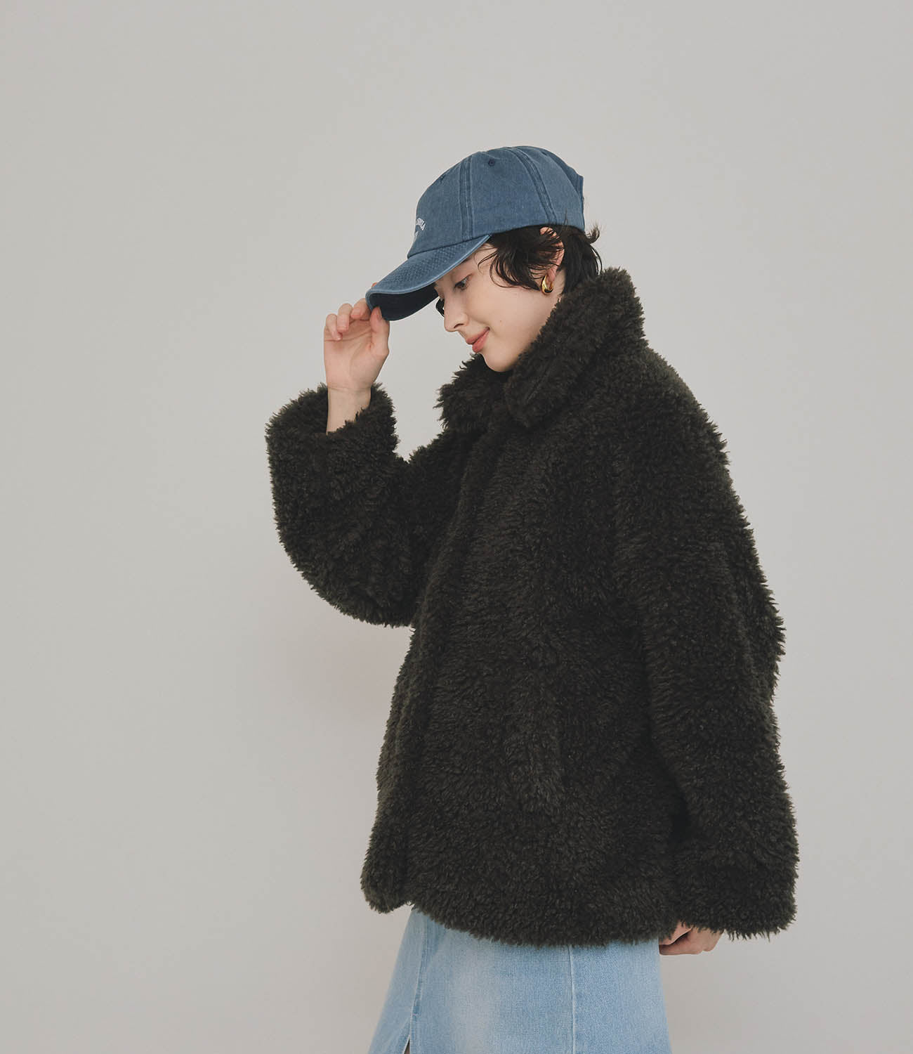 Machine-Washable】2Way Collar Boa Coat – maré（マレ）オンラインストア