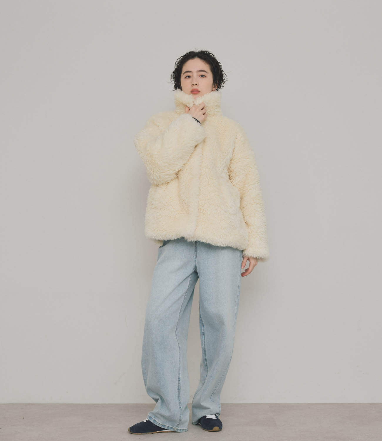 Machine-Washable】2Way Collar Boa Coat – maré（マレ）オンラインストア