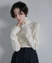 【Superfine Merino Wool】Minimal Turtleneck Knit