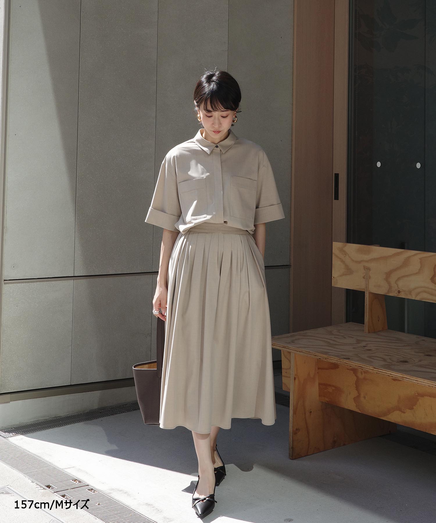 Cool-Touch】Buckle Tuck Flare Skirt – maré（マレ）オンラインストア
