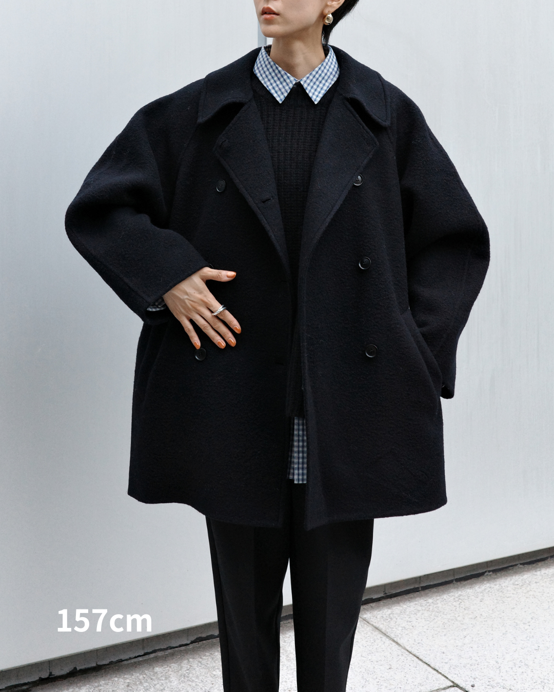 【Pre-Order】Double Breasted Cocoon Coat