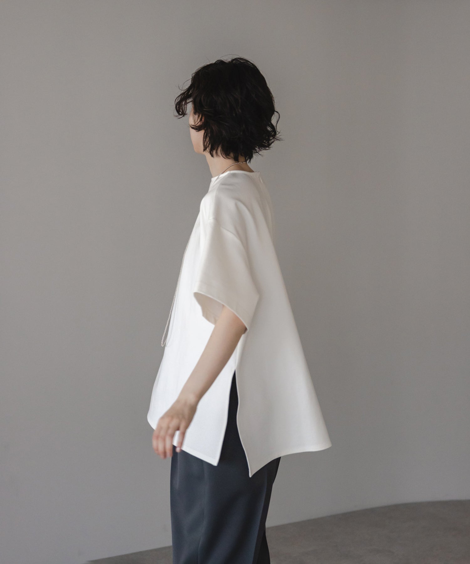 Cool Touch】Basic Side Slit Punch The Dough TShirt – maré（マレ