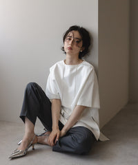 【Cool Touch】Basic Side Slit Punch The Dough TShirt