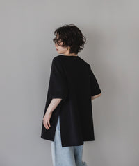 【Cool Touch】Basic Side Slit Punch The Dough TShirt