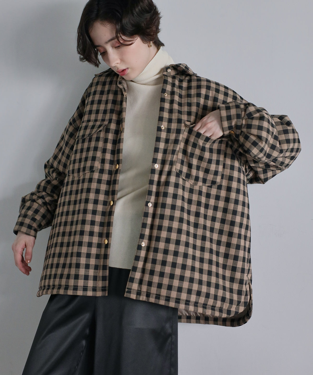 【Superfine Merino Wool】Minimal Turtleneck Knit