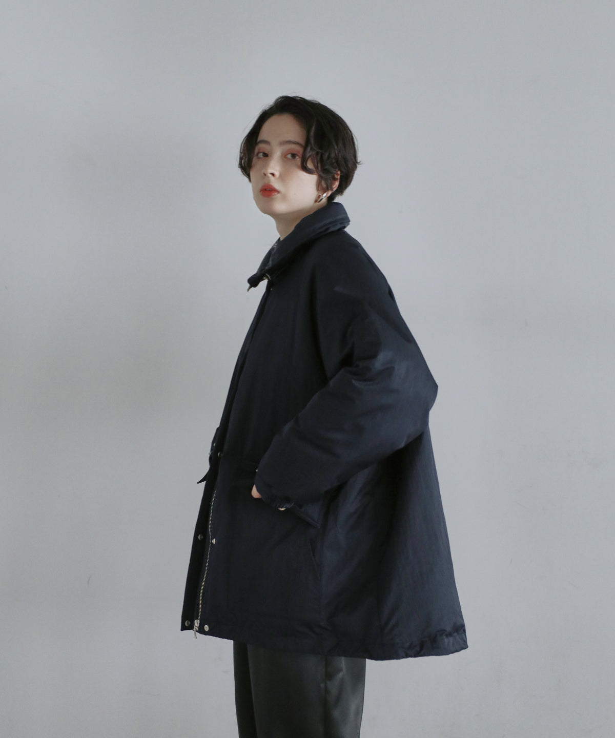 【Multi-Pocket】Stand Collar Blouson
