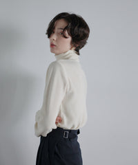 【Superfine Merino Wool】Minimal Turtleneck Knit