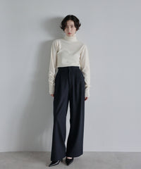 【Superfine Merino Wool】Minimal Turtleneck Knit