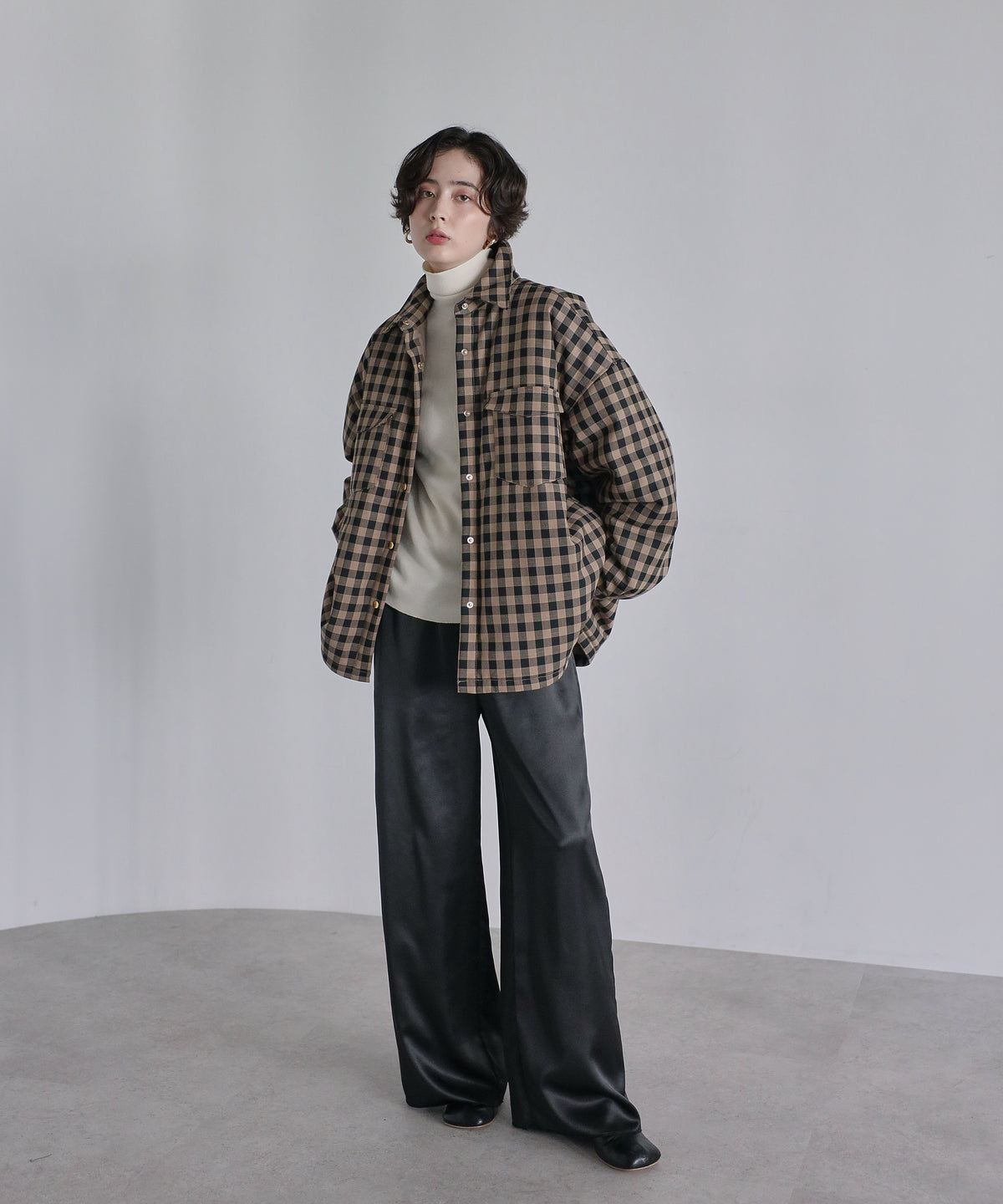 【Superfine Merino Wool】Minimal Turtleneck Knit