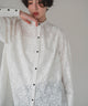 【Wrinkle Prevention】Lace Docking Blouse