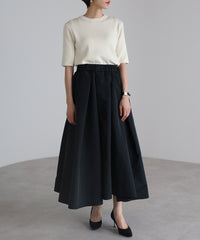 【Machine Washable】Half Sleeve Knit