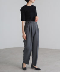 【Multi-Function】Tuck Belt Slacks