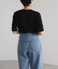 【Machine Washable】Half Sleeve Knit