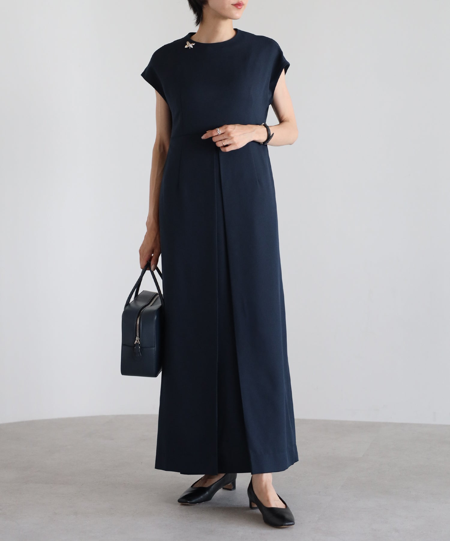 【Machine Washable】Front Tuck Cocoon One Piece